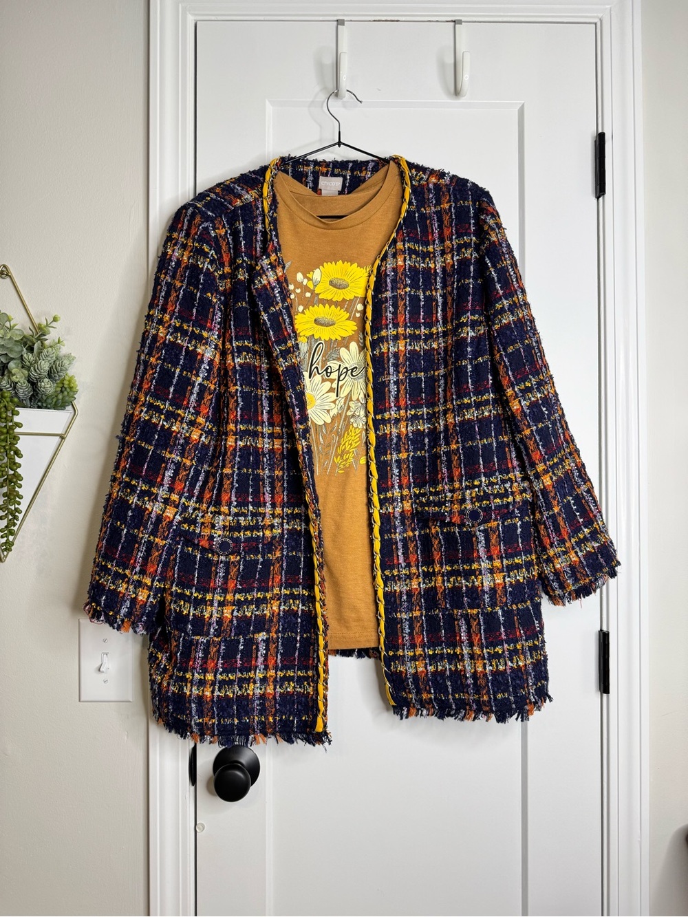 Bundle! Chico’s Tweed Jacket & Graphic Tee